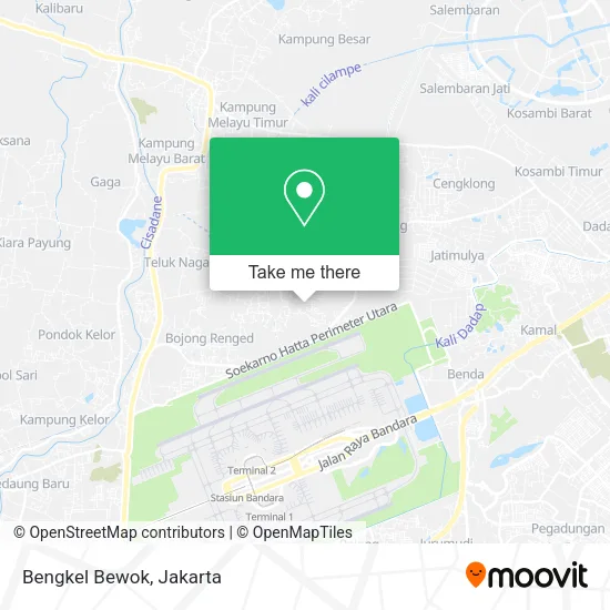 Bengkel Bewok map