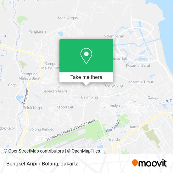 Bengkel Aripin Bolang map