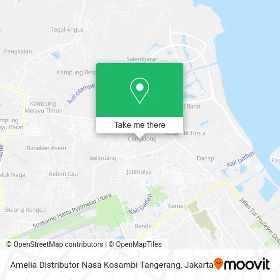 Amelia Distributor Nasa Kosambi Tangerang map