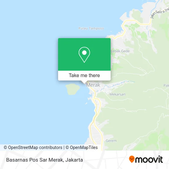 Basarnas Pos Sar Merak map