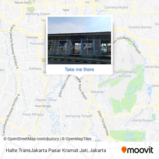 Halte TransJakarta Pasar Kramat Jati map