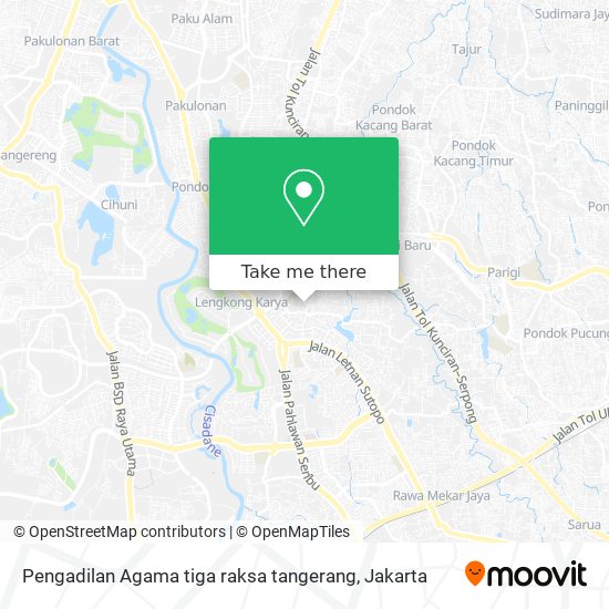 Pengadilan Agama tiga raksa tangerang map