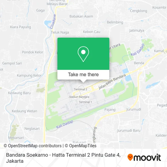 Bandara Soekarno - Hatta Terminal 2 Pintu Gate 4 map