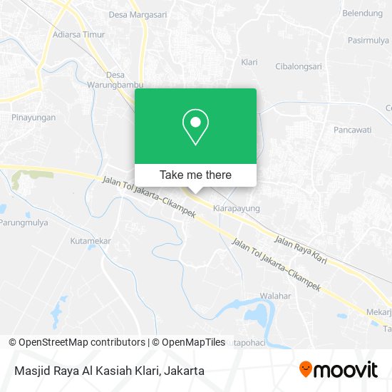 Masjid Raya Al Kasiah Klari map