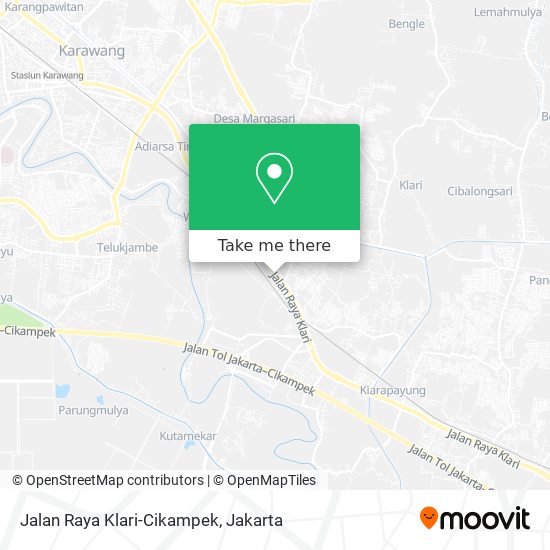 Jalan Raya Klari-Cikampek map
