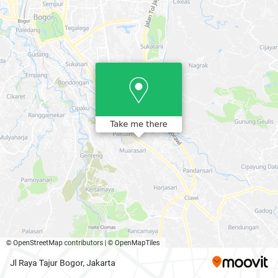 Jl Raya Tajur Bogor map