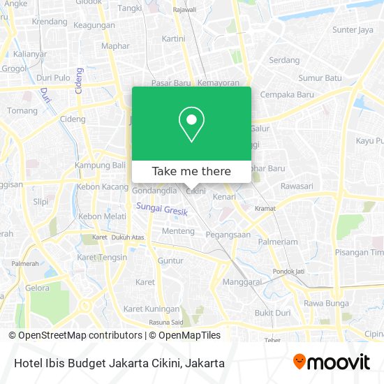 Hotel Ibis Budget Jakarta Cikini map