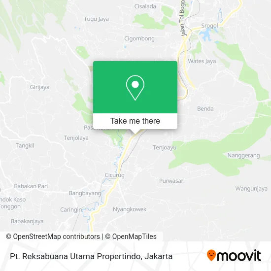 Pt. Reksabuana Utama Propertindo map