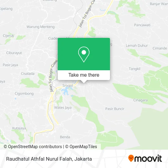 Raudhatul Athfal Nurul Falah map