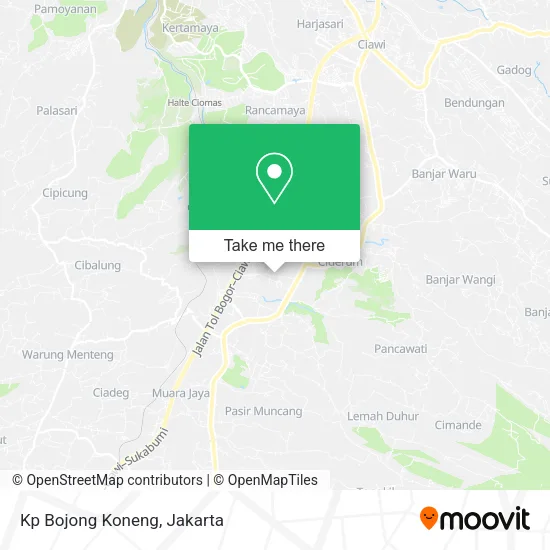 Kp Bojong Koneng map