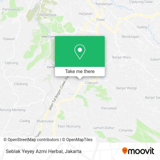 Seblak Yeyey Azmi Herbal map