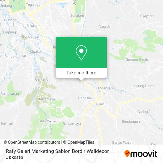 Rafy Galeri Marketing Sablon Bordir Walldecor map