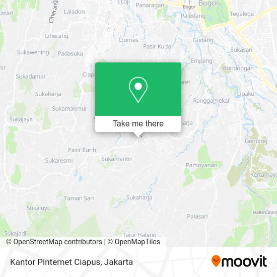 Kantor Pinternet Ciapus map