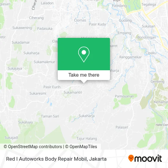 Red I Autoworks Body Repair Mobil map