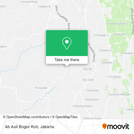 Ab Asli Bogor Roti map