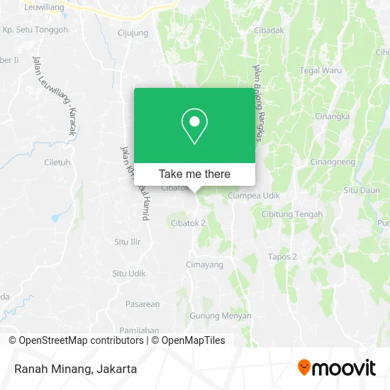 Ranah Minang map