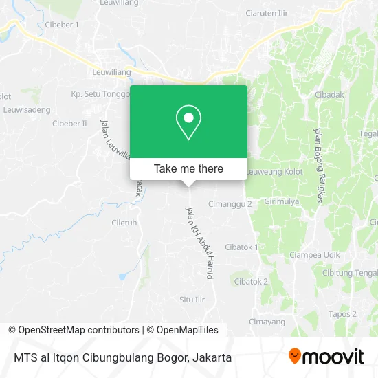 MTS al Itqon Cibungbulang Bogor map