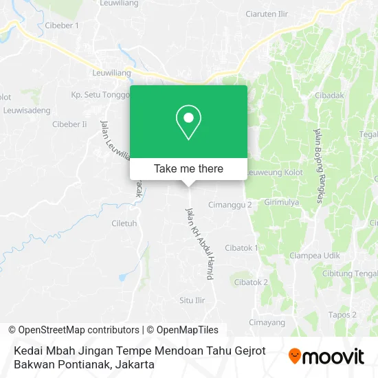 Kedai Mbah Jingan Tempe Mendoan Tahu Gejrot Bakwan Pontianak map
