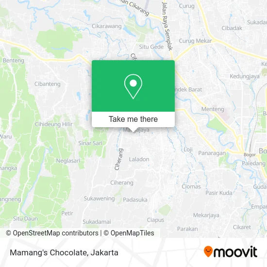 Mamang's Chocolate map