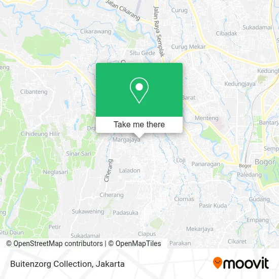 Buitenzorg Collection map