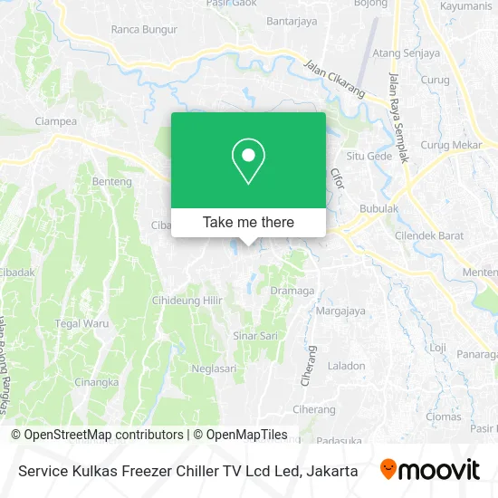 Service Kulkas Freezer Chiller TV Lcd Led map