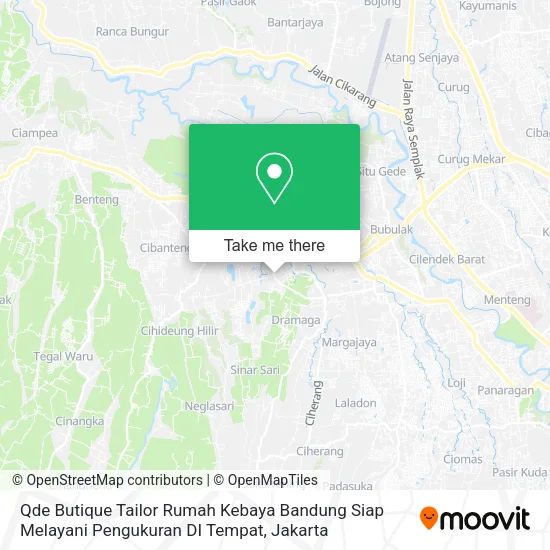 Qde Butique Tailor Rumah Kebaya Bandung Siap Melayani Pengukuran DI Tempat map