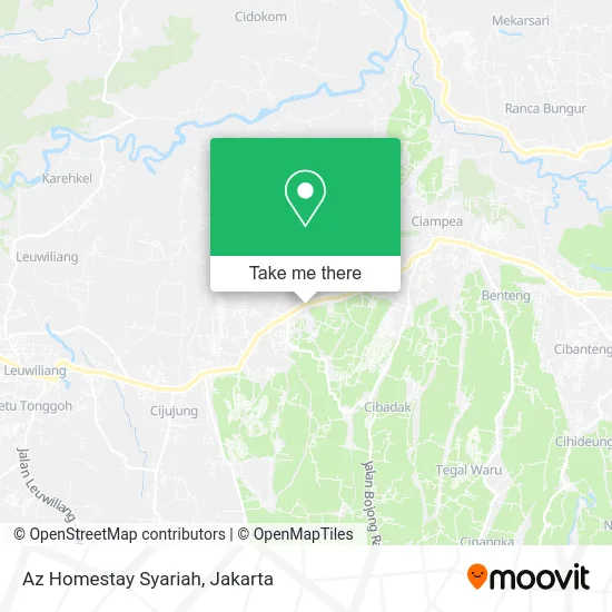 Az Homestay Syariah map