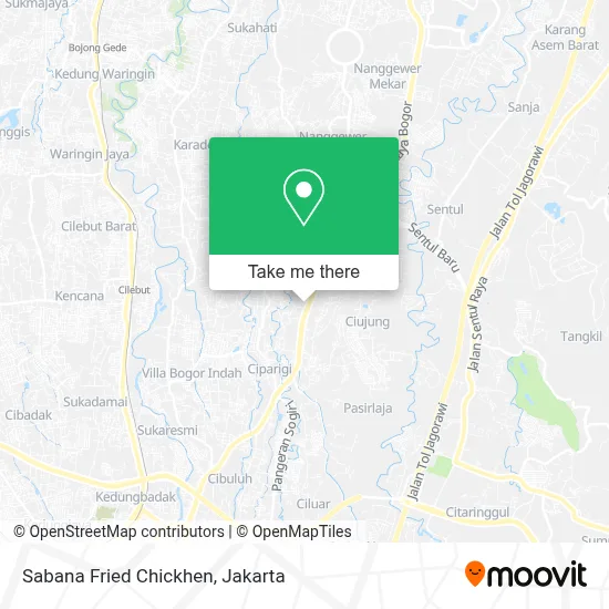 Sabana Fried Chickhen map