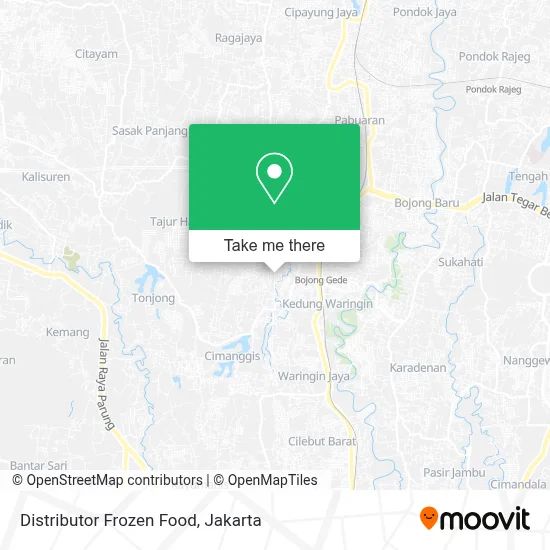 Distributor Frozen Food map