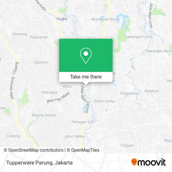 Tupperware Parung map