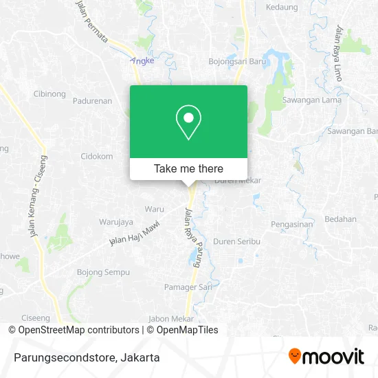 Parungsecondstore map