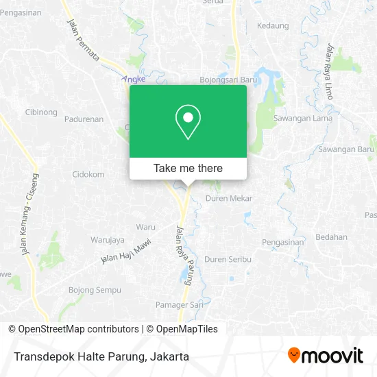 Transdepok Halte Parung map