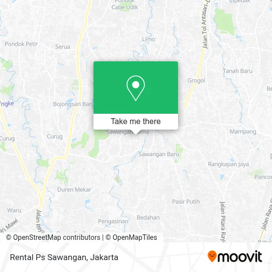 Rental Ps Sawangan map