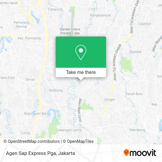 Agen Sap Express Pga map