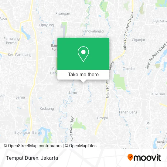 Tempat Duren map
