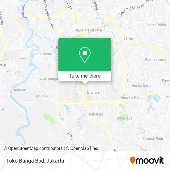 Toko Bunga Bsd map