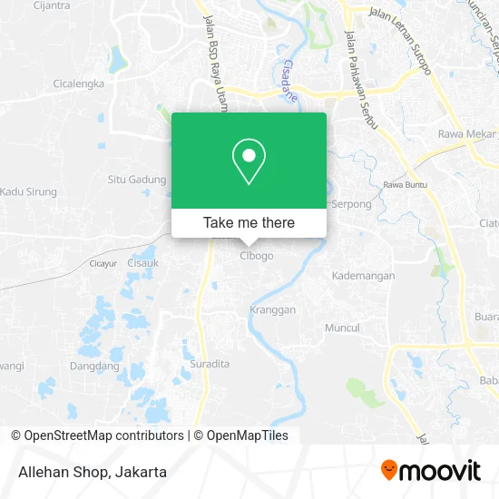 Allehan Shop map