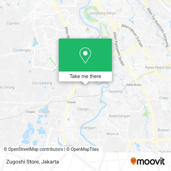 Zugoshi Store map