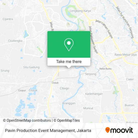 Pavin Production Event Management map