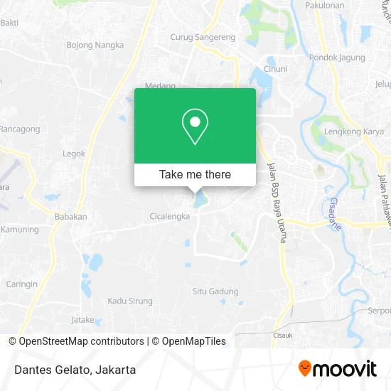 Dantes Gelato map