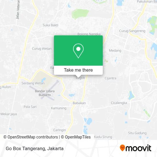Go Box Tangerang map