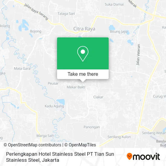 Perlengkapan Hotel Stainless Steel PT Tian Sun Stainless Steel map