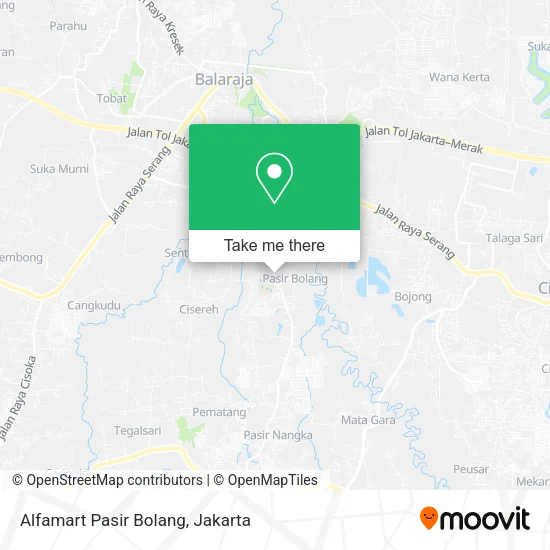 Alfamart Pasir Bolang map