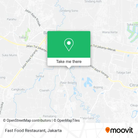 Fast Food Restaurant map