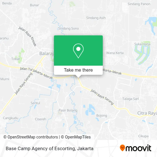 Base Camp Agency of Escorting map
