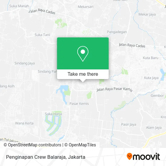 Penginapan Crew Balaraja map