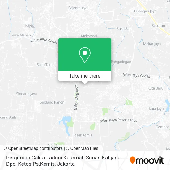 Perguruan Cakra Laduni Karomah Sunan Kalijaga Dpc. Ketos Ps.Kemis map