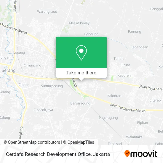 Cerdafa Research Development Office map