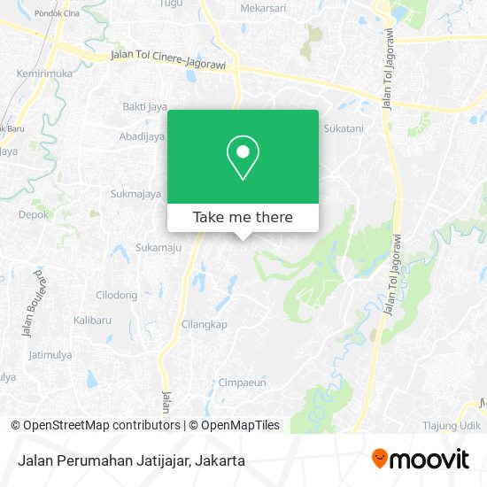 Jalan Perumahan Jatijajar map