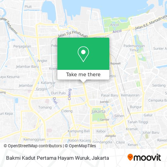 Bakmi Kadut Pertama Hayam Wuruk map